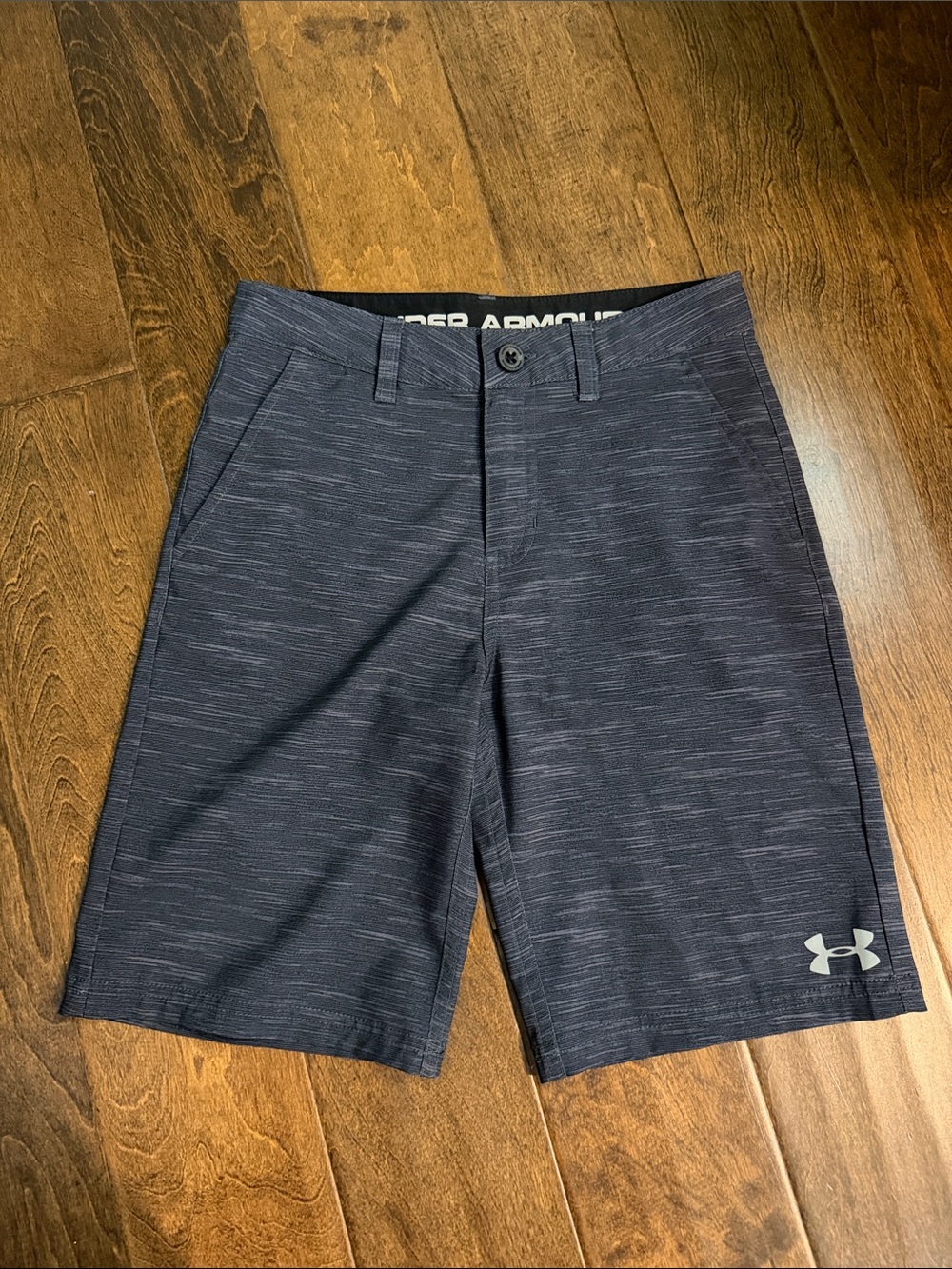 Boys Under Armour Dark Grey Athletic Chino Golf Shorts